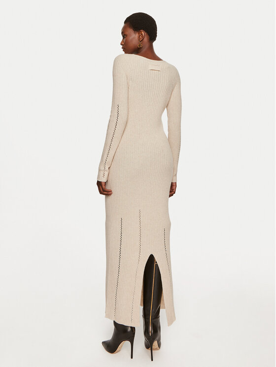 TWINSET TWINSET Rochie tricotată 242TP3440 Bej Slim Fit