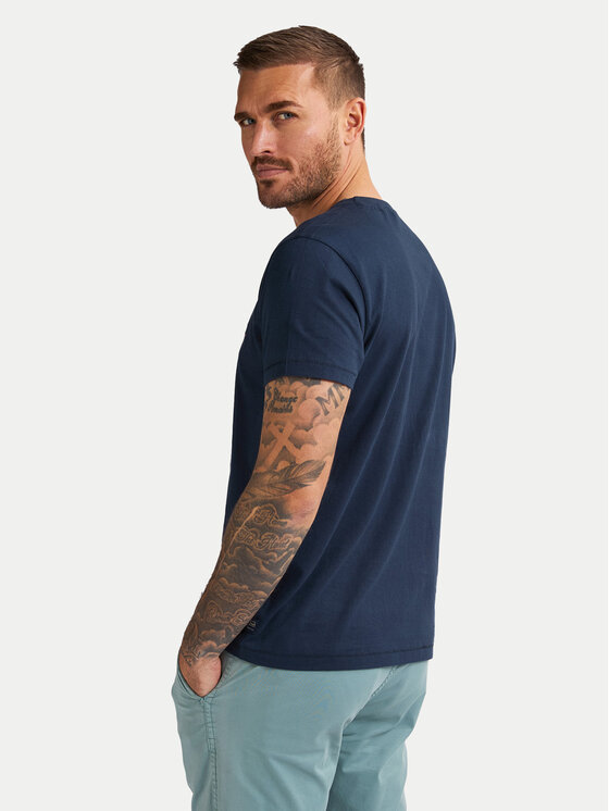 Petrol Industries Petrol Industries T-Shirt M-1050-TSR644 Tmavomodrá Regular Fit