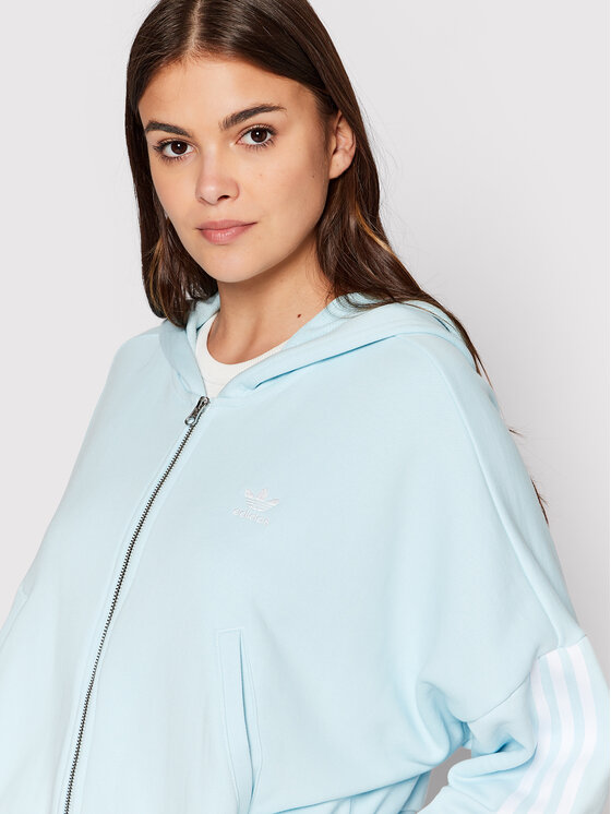 Felpa adicolor HM2131 Blu Loose Fit