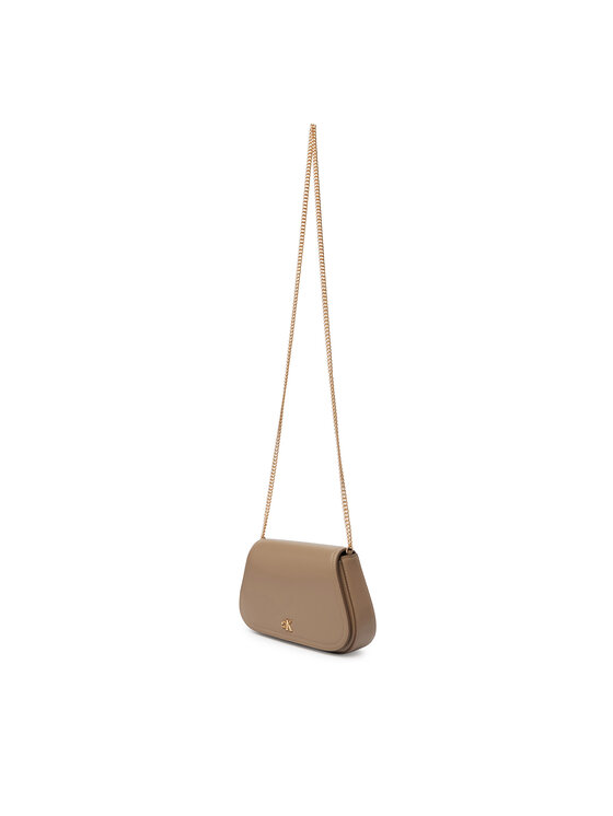 Calvin Klein Calvin Klein Torebka Ck Curved Wallet On Chain LV04F1153G Beżowy