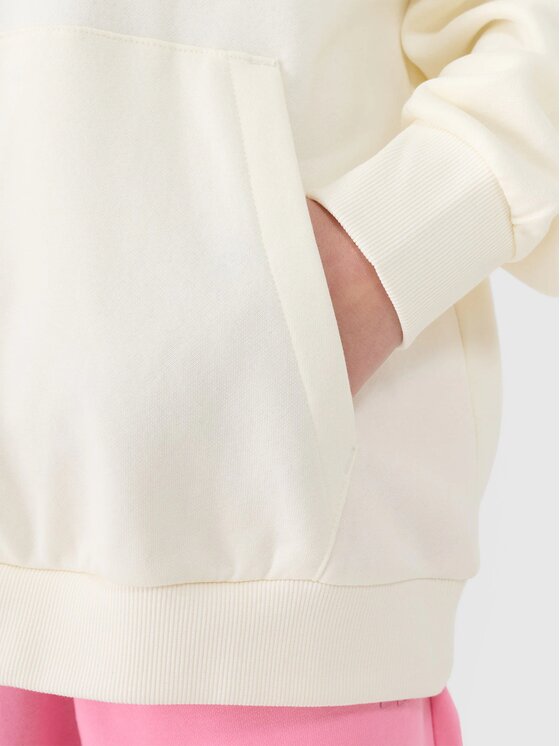 4F 4F Bluza 4FJASAW24TSWSF2156-11S Biały Oversize