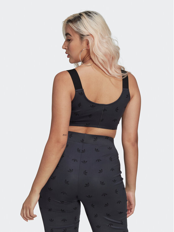 adidas adidas топ Allover Print Corset HL9159 Сив Slim Fit