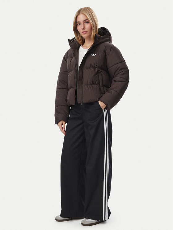 adidas adidas Talvejope KR9559 Tumepruun Loose Fit
