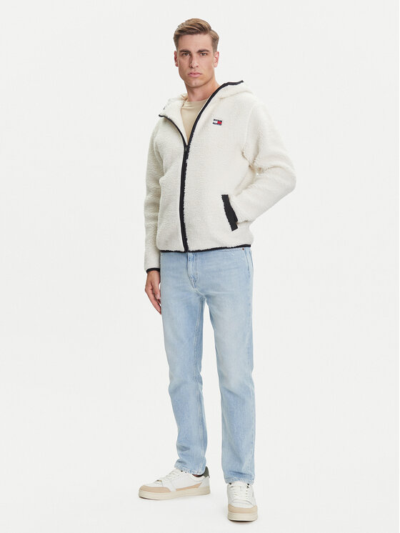 Tommy Jeans Tommy Jeans Polár kabát Teddy DM0DM19224 Bézs Regular Fit