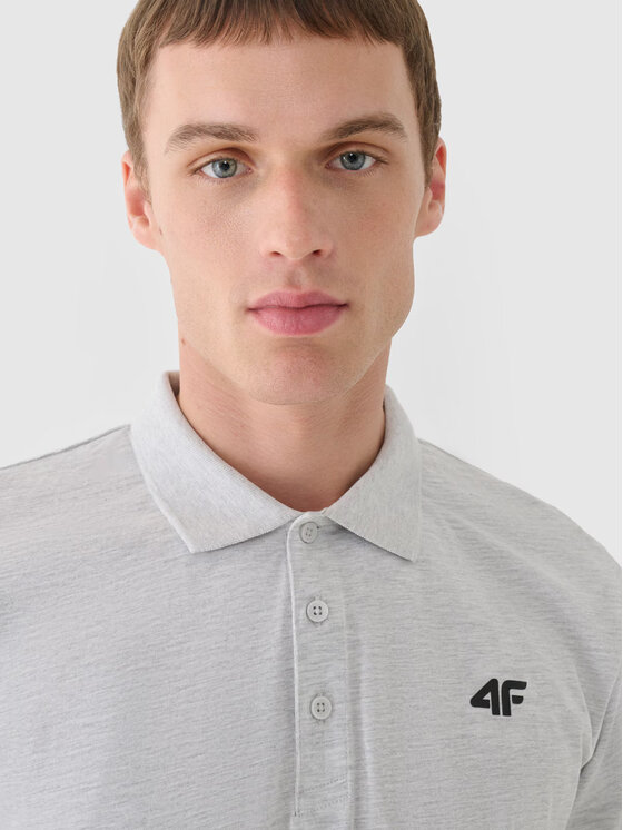 4F 4F Polo 4FWMM00TPTSM367-27M Grigio Regular Fit