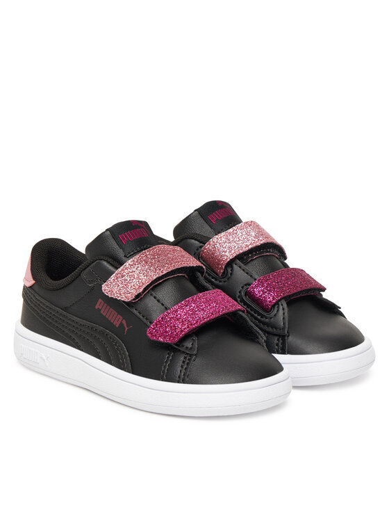 Puma Puma Sportcipők Smash 3.0 L Glitter Velcro V Inf 395610 07 Fekete