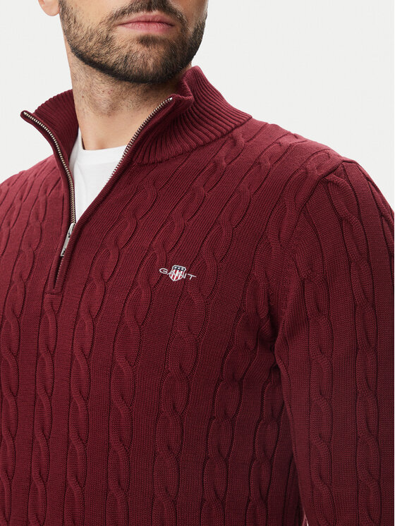 Gant Gant Kampsun 8050603 Bordoopunane Regular Fit
