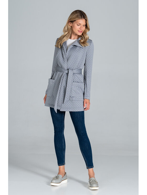 FIGL FIGL Παλτό M814 Γκρι Regular Fit