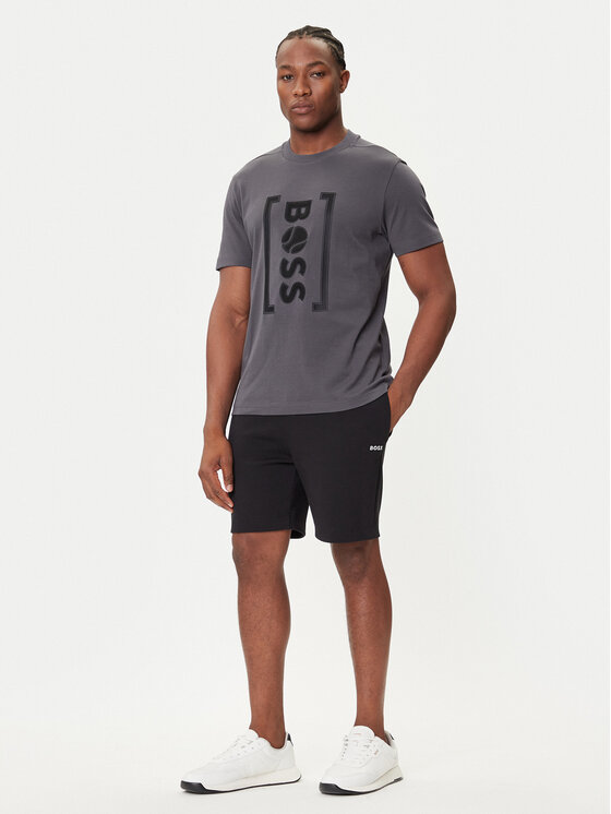 BOSS BOSS Тишърт Iconic TL 50543905 Сив Relaxed Fit