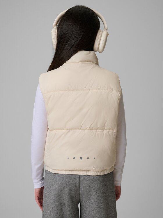 4F 4F Gilet 4FJWSS26TVJAF312-12S Bianco Regular Fit