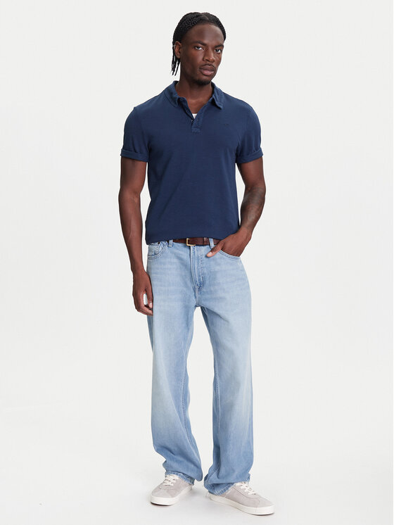 Mustang Mustang Poloshirt Palco 1016505 Dunkelblau Regular Fit
