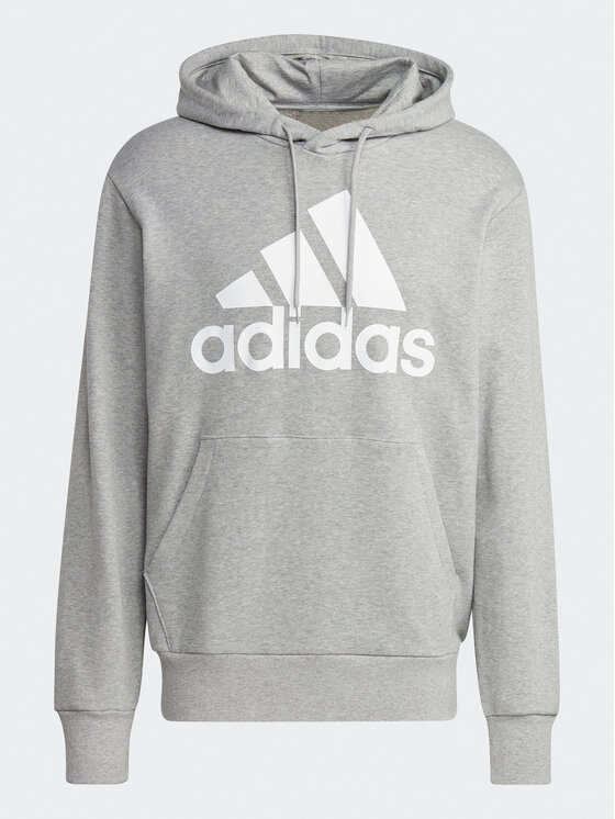 adidas adidas Majica dugih rukava Essentials French Terry Big Logo IC9364 Siva Regular Fit