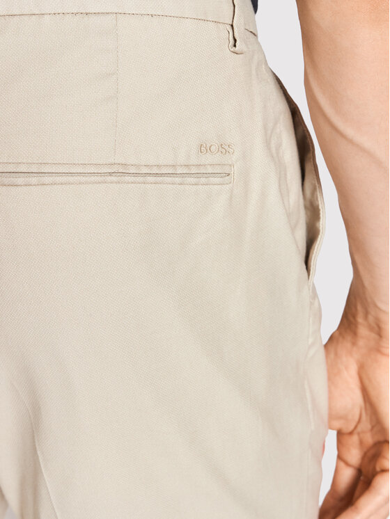 BOSS Boss Pantaloncini di tessuto Slice 50468253 Beige Slim Fit
