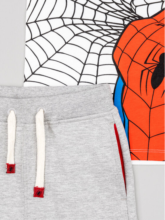 Zippy Zippy Súprava Tričko a šortky Spider-Man ZKBAP0602 23002 Biela Regular Fit