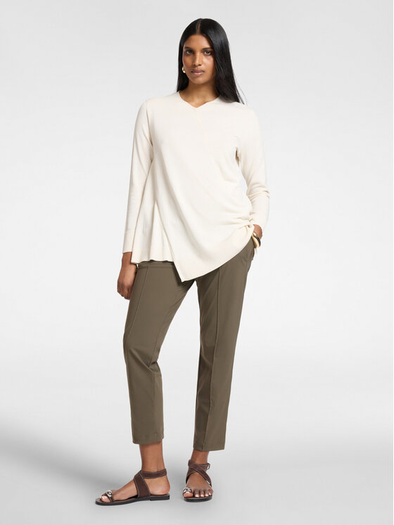 Elena Mirò Elena Mirò Spodnie materiałowe P075Z000164N025 Zielony Regular Fit