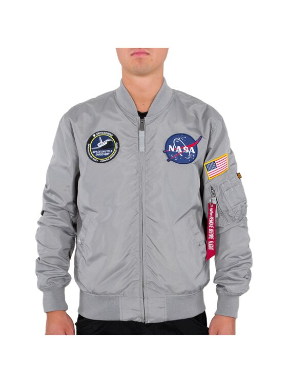 Alpha Industries Alpha Industries Kurtka bomber AI.186101-31-XL Szary Regular Fit