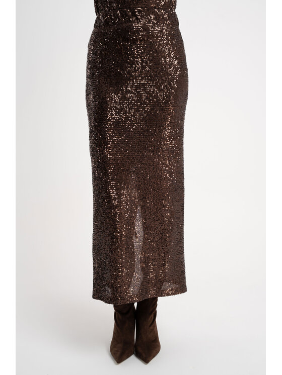 CLICK CLICK Φούστα 50-732 Μπορντό Fitted Fit