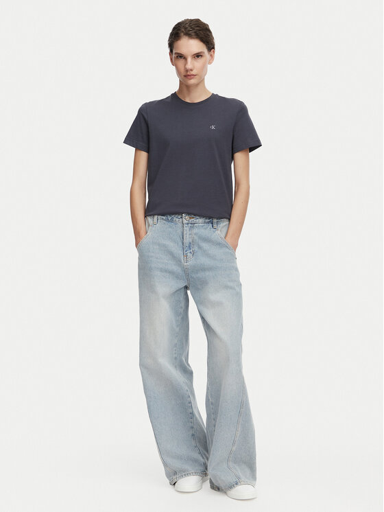 Calvin Klein Jeans Calvin Klein Jeans T-Shirt Monogram LV047B224G Σκούρο γκρι Regular Fit