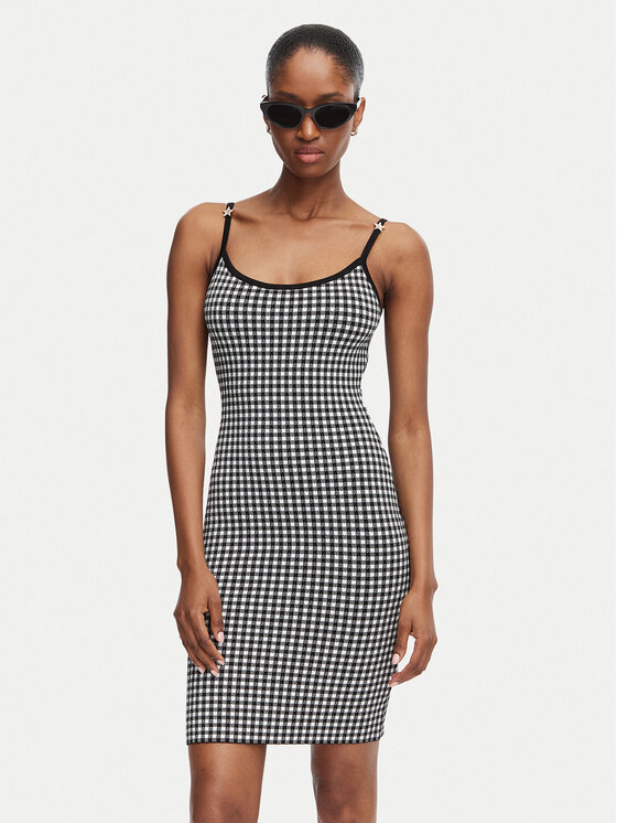 Guess Guess Hétköznapi ruha W6YKAU Z1661 Fekete Slim Fit
