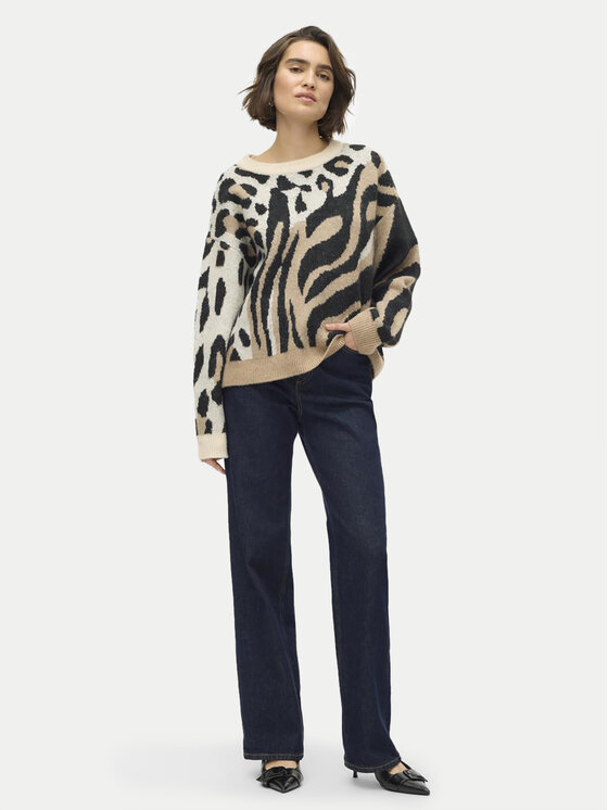 Vero Moda Vero Moda Džemper Kai 10310645 Bež Regular Fit