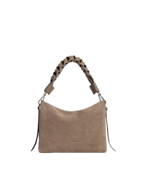 Coccinelle Coccinelle Torebka Boheme Suede Bimaterial 200s Brązowy jasny