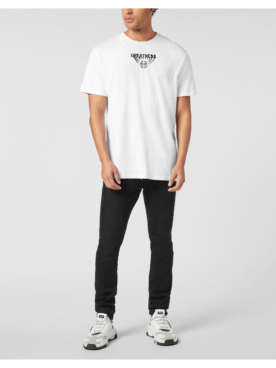 PHILIPP PLEIN PHILIPP PLEIN T-Shirt 26263 Biały Regular Fit