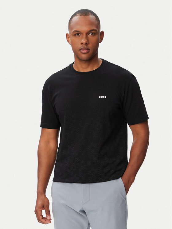 BOSS Tricou GOC Swing AO 50566856 Negru Regular Fit