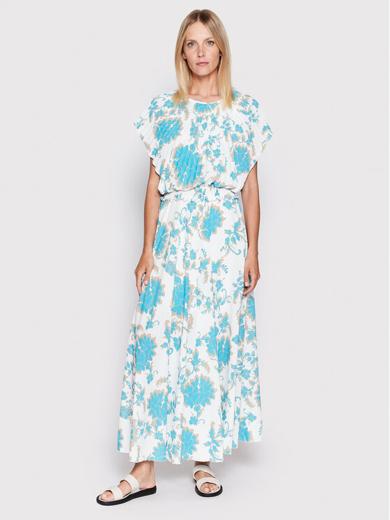 Rinascimento Rochie de vară CFC0109446003 Alb Regular Fit Alb imagine noua