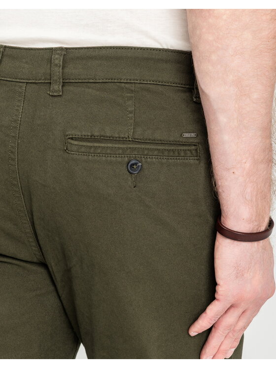 Marcus Marcus Pantaloni chino Gerry Chino 5052 Verde Regular Fit