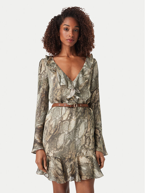 Guess Guess Kleid für den Alltag W6YK35 W2959 Grün Regular Fit