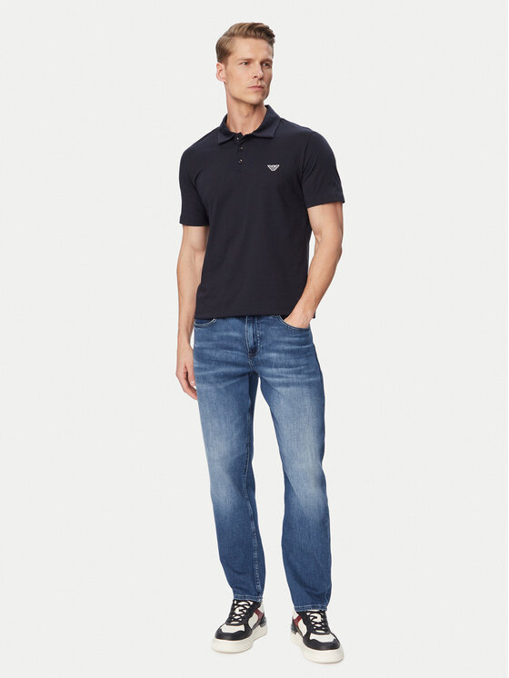Emporio Armani Emporio Armani Polo EM000571 AF20424 UB102 Granatowy Regular Fit