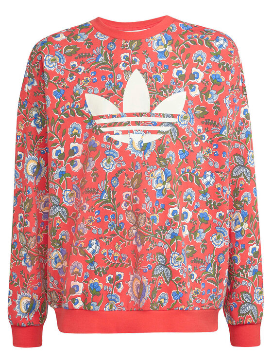 adidas adidas Majica dugih rukava Liberty London JV7827 Crvena Loose Fit