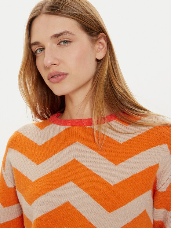 Frieda & Freddies Frieda & Freddies Pullover 3307 Orange Regular Fit