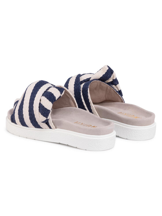 Ciabatte Women Knot Striped 70104-010 Blu scuro