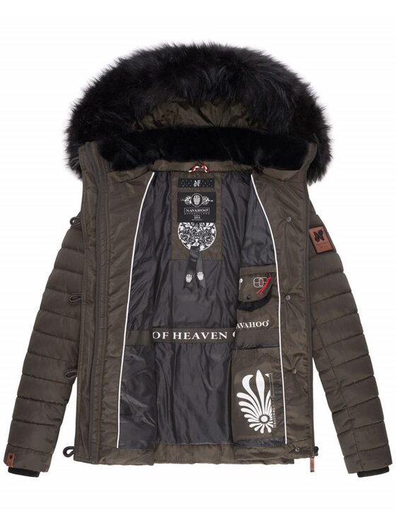 Navahoo Navahoo Kurtka zimowa Wisteriaa Czarny Casual Fit