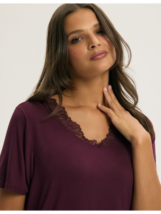 Esotiq Esotiq Piżama 44095 Brązowy Regular Fit