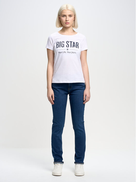 BIG STAR BIG STAR T-Shirt brunona_101 Biały Basic Fit