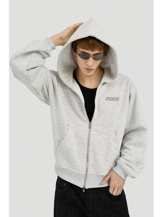2005 2005 Bluza Classic Logo Szary Oversize