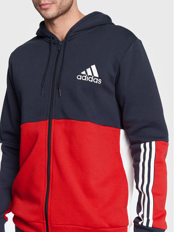 adidas adidas Bluza Essentials Colorblock Fleece HK2880 Kolorowy Regular Fit