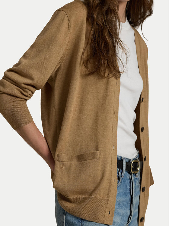 Polo Ralph Lauren Polo Ralph Lauren Pletena jopica 211956233001 Bež Relaxed Fit
