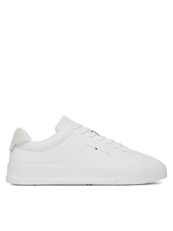 Sneakers Tommy Hilfiger Th Court Lth Detail Ess FM0FM05367 Alb