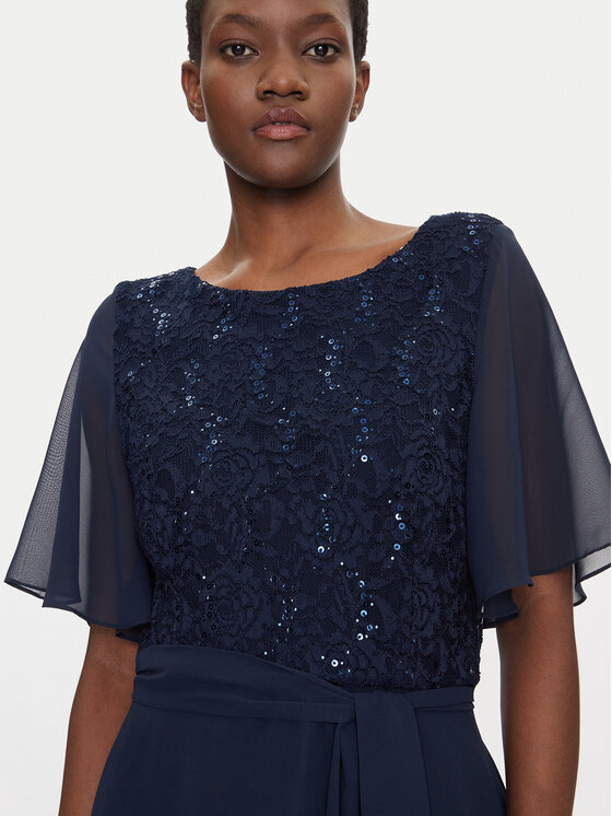 Swing Swing Sukienka koktajlowa 5AI02500 Granatowy Regular Fit