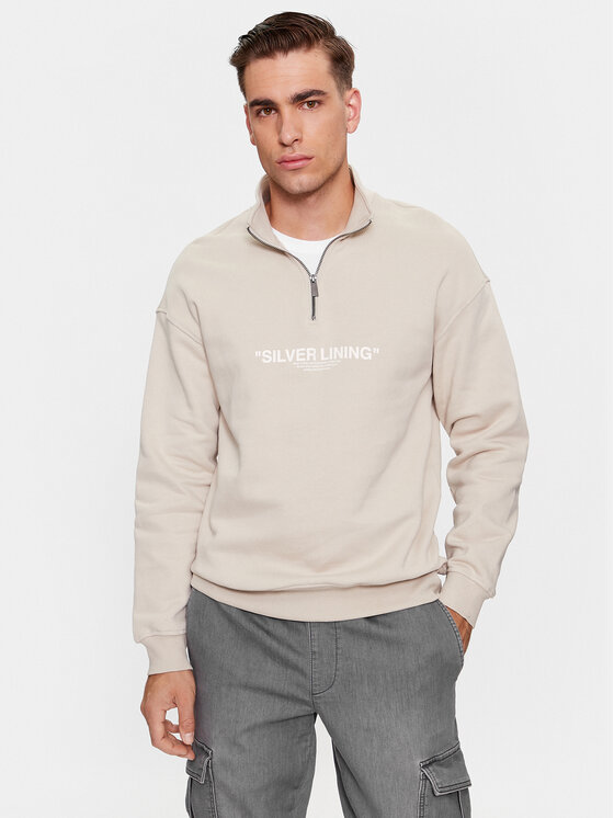 Only & Sons Mikina 22027518 Béžová Relaxed Fit