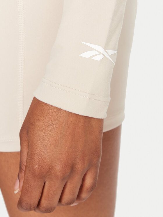 Reebok Reebok Koszulka techniczna Reebok X Ewa Chodakowska RK25316CCW Beżowy Slim Fit