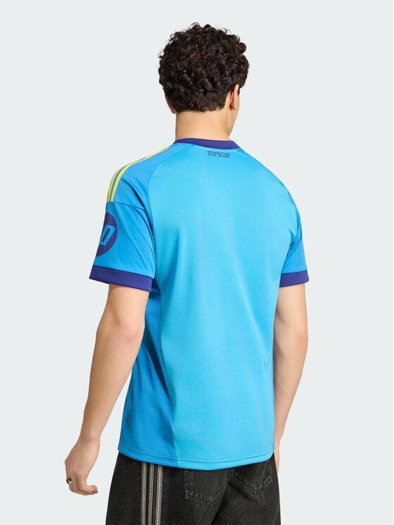 adidas adidas Koszulka techniczna 171561 Niebieski jasny Slim Fit