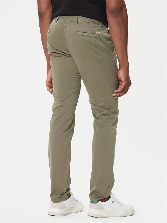 BOSS BOSS Chinosy 50510933 Zielony Slim Fit