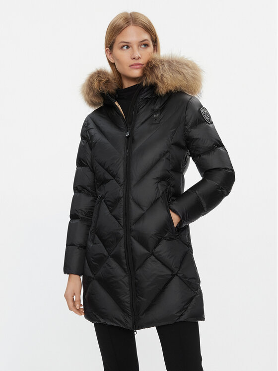 Blauer Puhovka 23WBLDK03140 Črna Regular Fit
