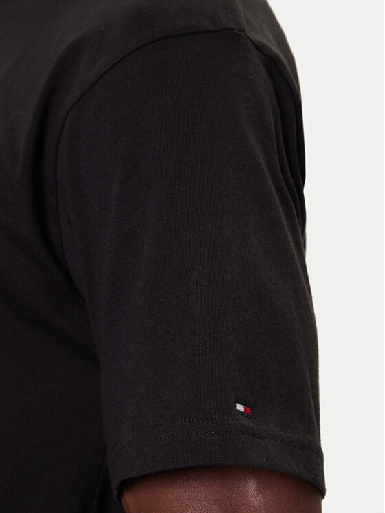 Tommy Hilfiger Tommy Hilfiger Marškinėliai UM0UM03685 Juoda Relaxed Fit