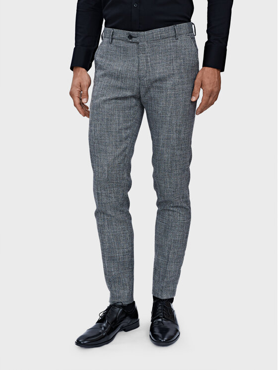 Evenemen Evenemen Spodnie garniturowe Mattina Szary Slim Fit