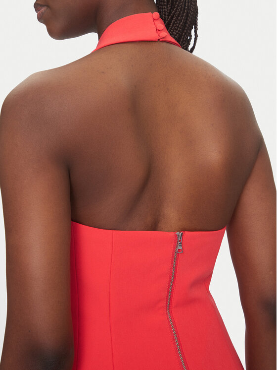 Bardot Bardot Sukienka koktajlowa 59857DB Czerwony Slim Fit